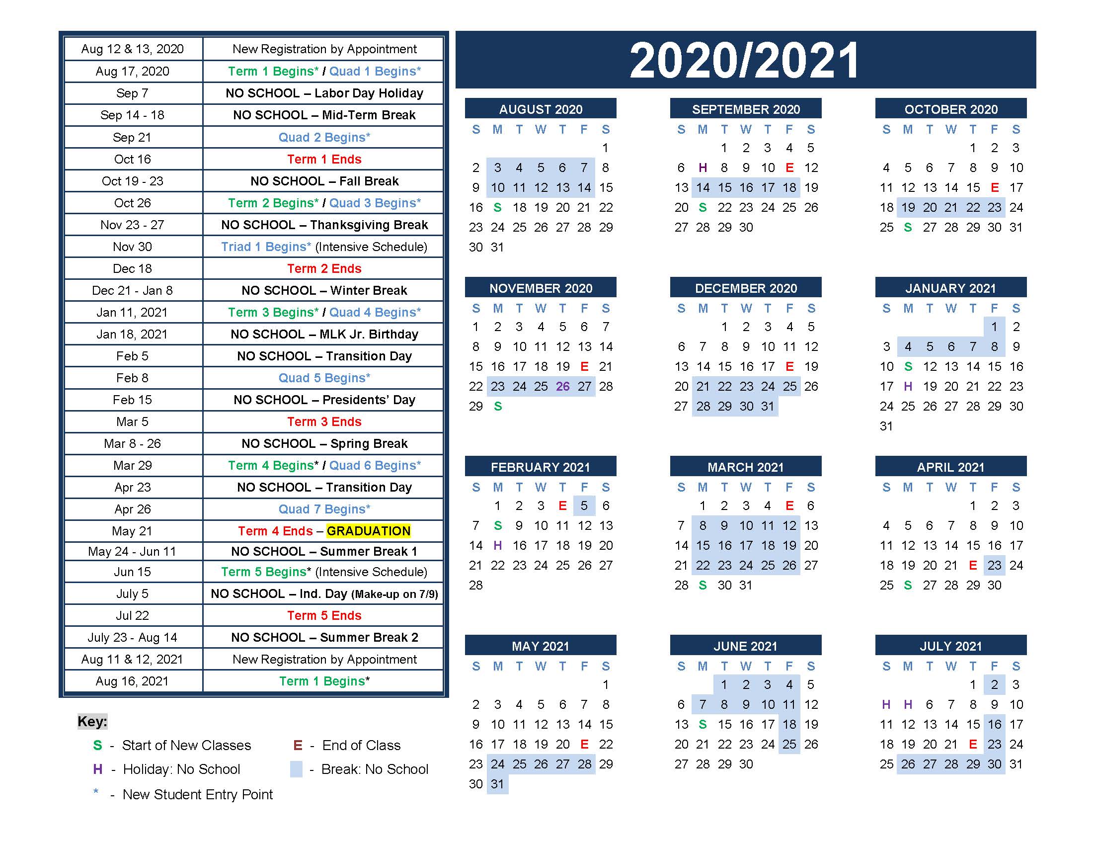 Cu Denver Fall 2021 Calendar
